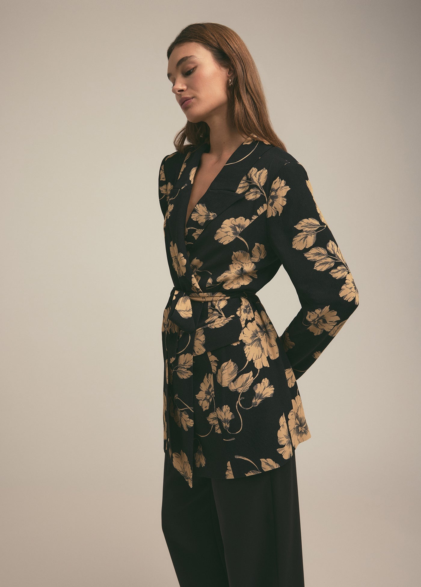 The Adrienne Blazer | Noir Fleur