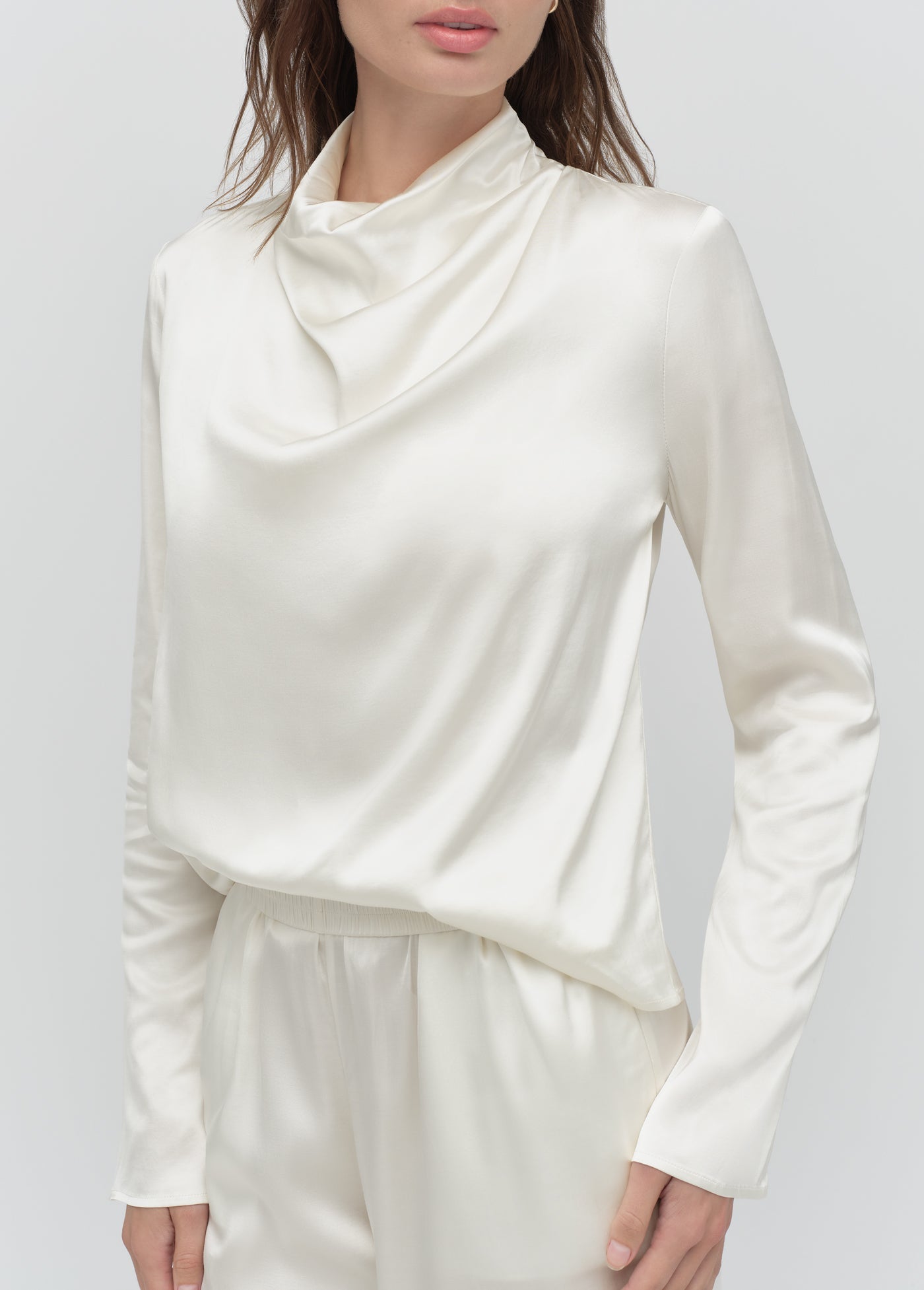 The Long Sleeve Alice Top | Ivory