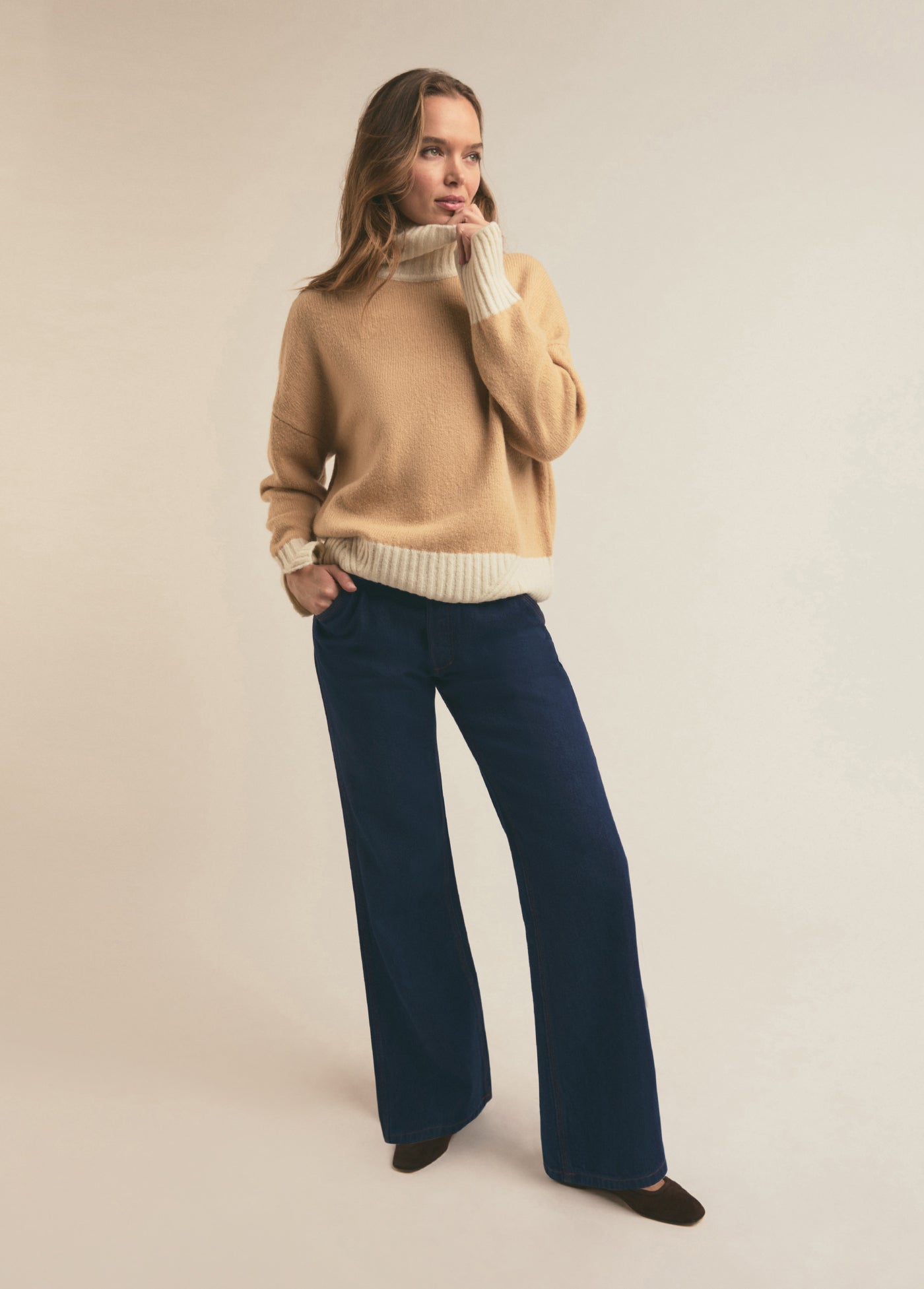 The Andi Sweater | Beige Ivory