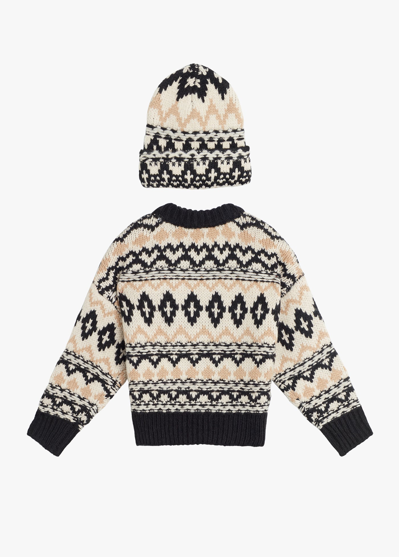 black tan fair isle