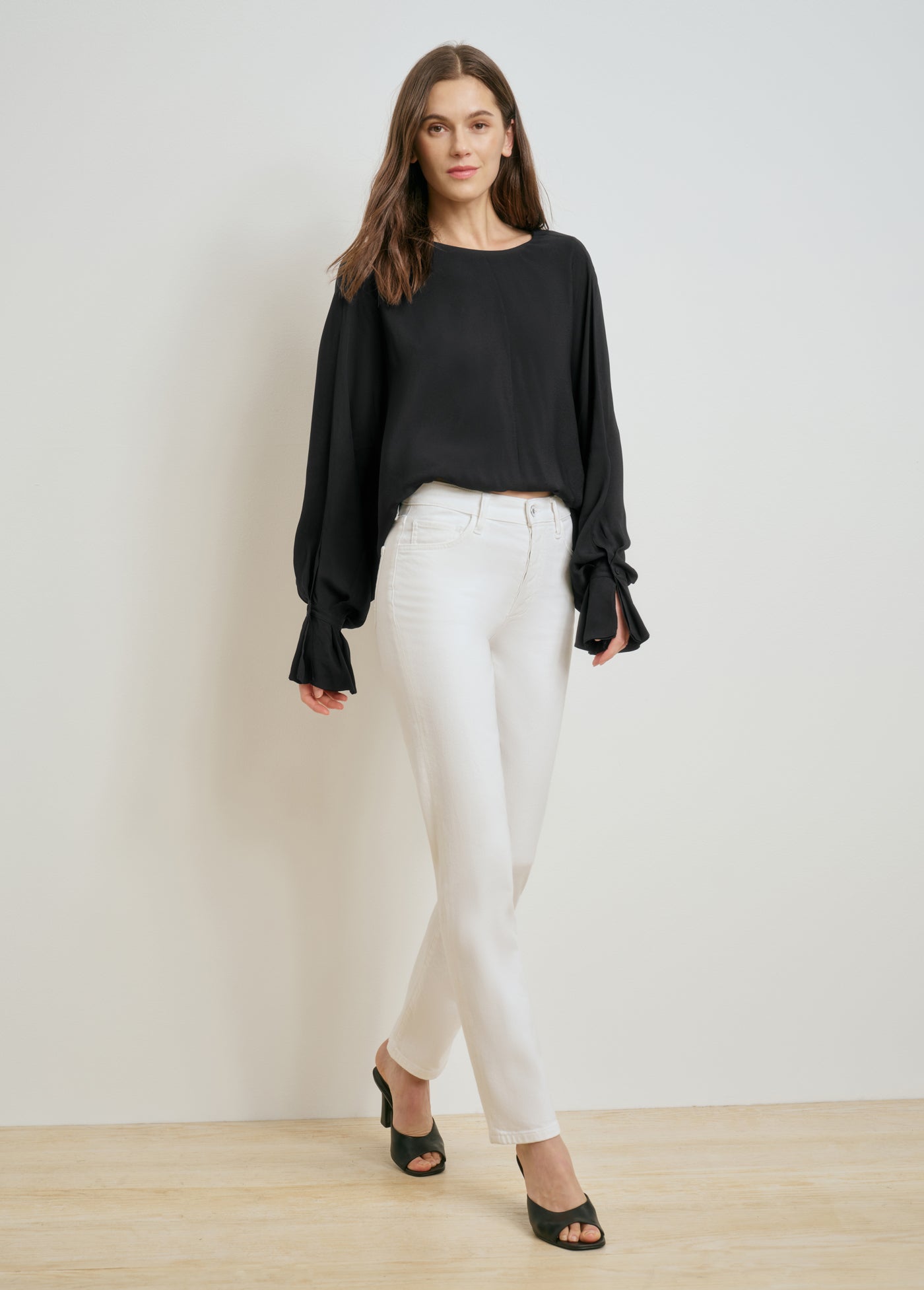 The Jen Mid Rise Slim Straight | Anchorage White
