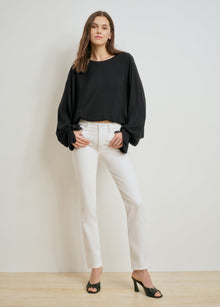 The Jen Mid Rise Slim Straight | Anchorage White