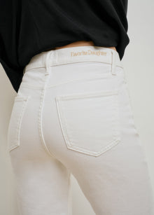 The Jen Mid Rise Slim Straight | Anchorage White