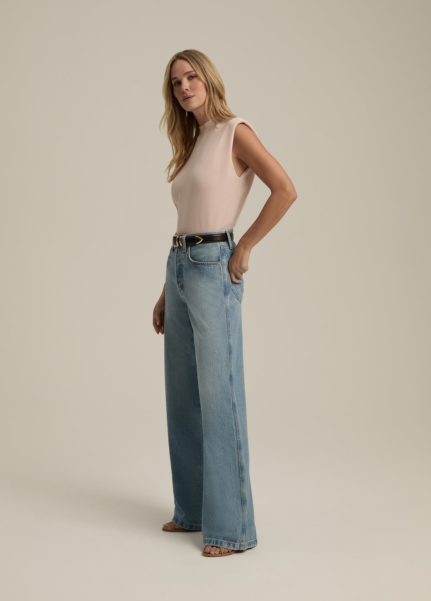 The Masha Super High Rise Wide Leg | Los Feliz