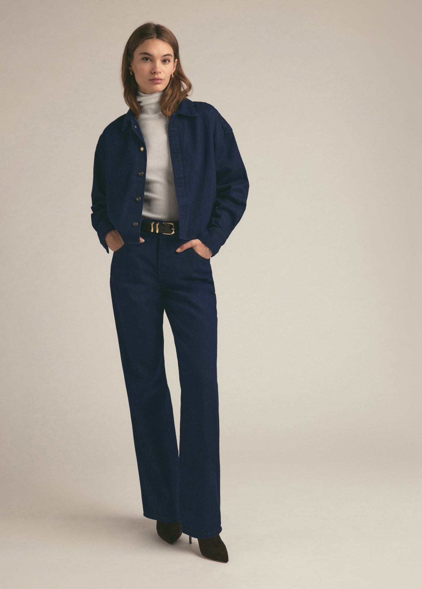 The Jennifer High Rise Loose Straight | Stout