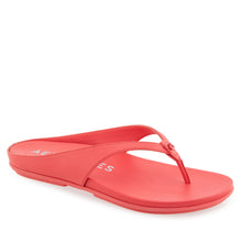 Fisher Sandal Flat | Coral Faux Leather