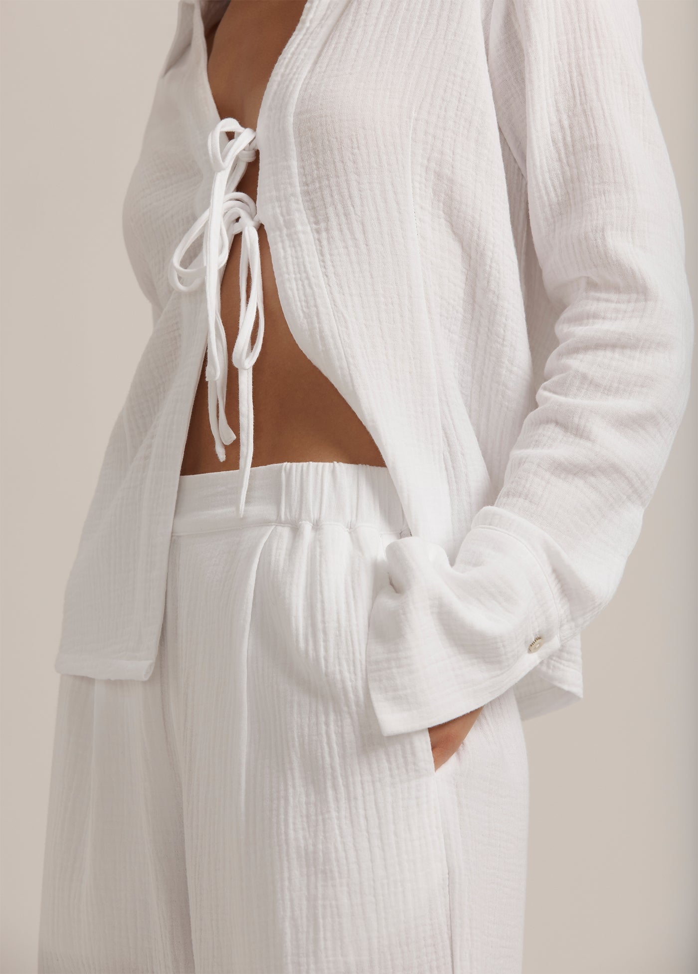 The Beach Walk Pant | Bright White