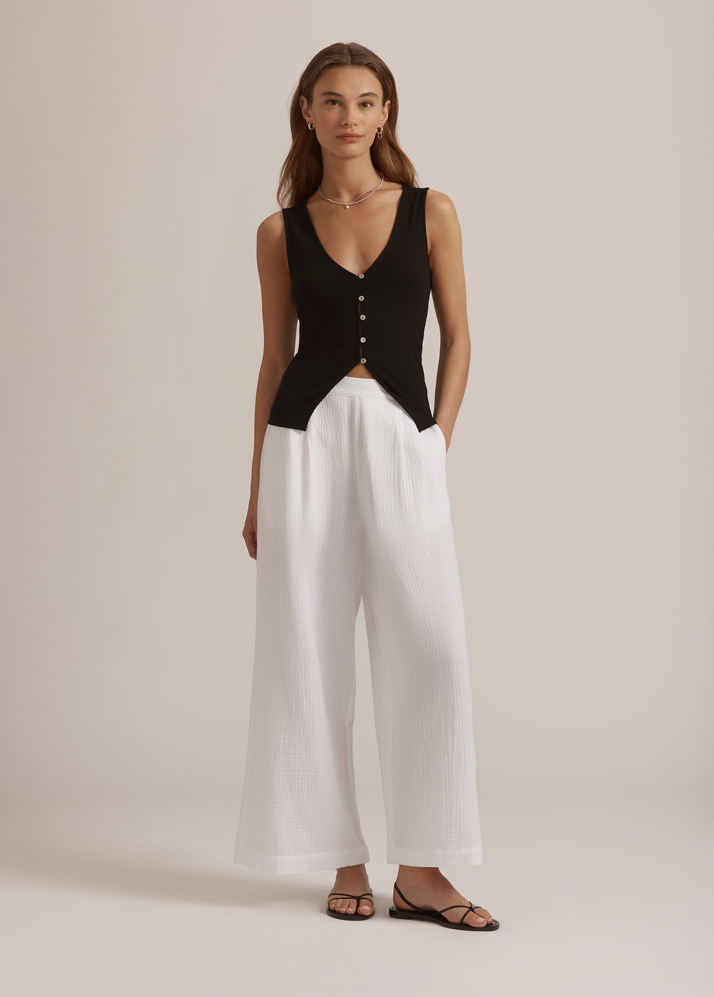 The Beach Walk Pant | Bright White