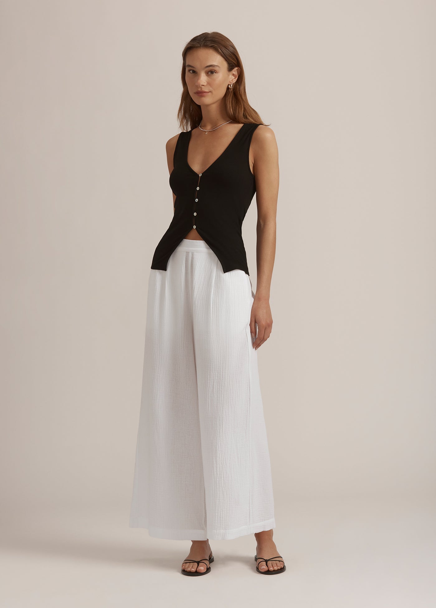 The Beach Walk Pant | Bright White