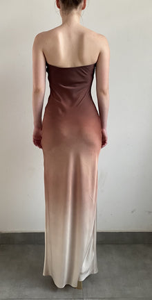 Long Dress | Brown/Beige