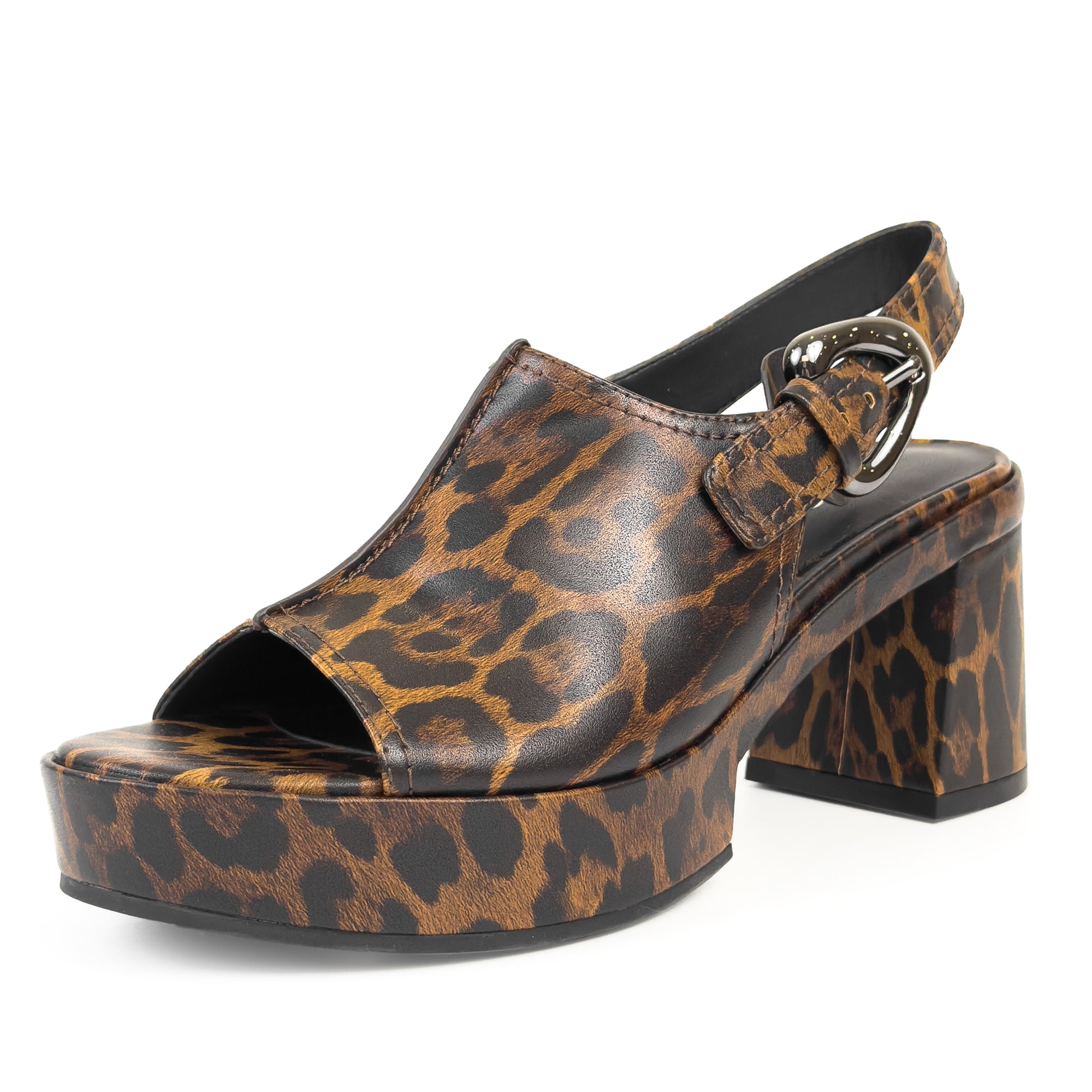 Zella | Glossy Leopard Faux Leather