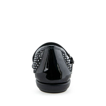 Baylee Casual Flat | Crystal/Black Mesh Fabric