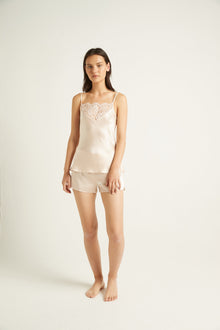 Silk Shorts | Champagne Pink