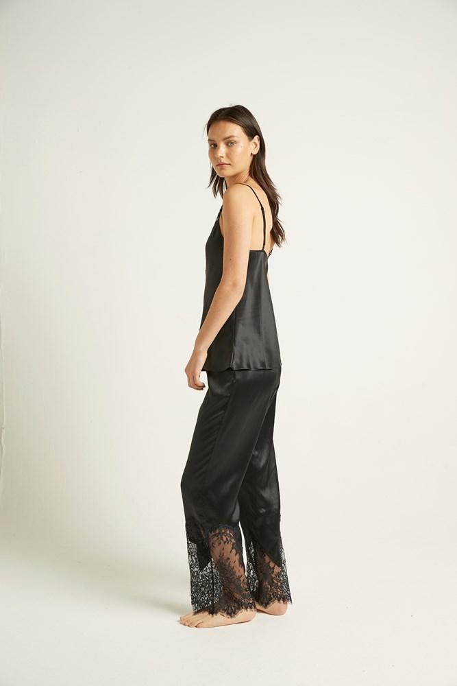 Blaise Silk Pants | Black Onyx