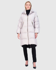 Après-Ski Jacket With Detachable Toscana Lamb Hood Trim | Gray/Gray (V1)