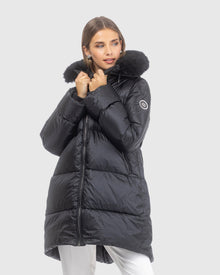 Après-Ski Jacket With Detachable Toscana Lamb Hood Trim | Black/Black (V13)