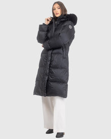 Après-Ski Jacket With Detachable Toscana Lamb Hood Trim | Black/Black (V18)