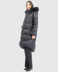 Après-Ski Jacket With Detachable Toscana Lamb Hood Trim | Black/Black (V17)