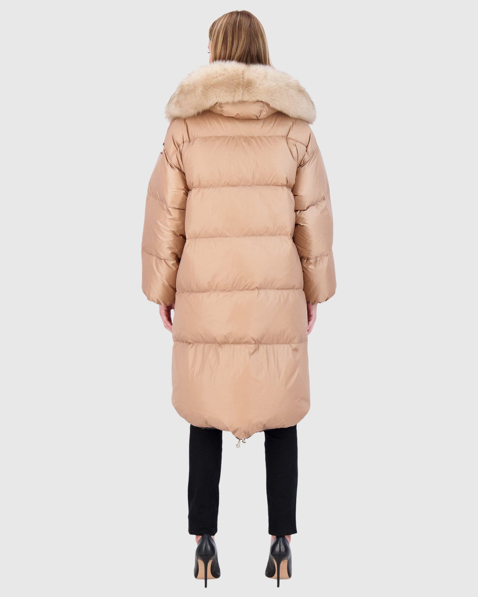 Après-Ski Jacket With Detachable Toscana Lamb Hood Trim | Camel/Whiskey (V1)