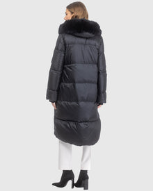 Après-Ski Jacket With Detachable Toscana Lamb Hood Trim | Black/Black (V11)
