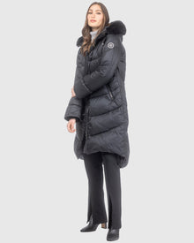 Après-Ski Jacket With Detachable Toscana Lamb Hood Trim | Black/Black (V17)