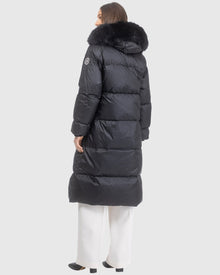 Après-Ski Jacket With Detachable Toscana Lamb Hood Trim | Black/Black (V18)