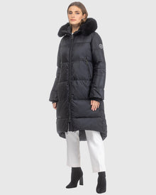 Après-Ski Jacket With Detachable Toscana Lamb Hood Trim | Black/Black (V11)