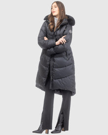 Après-Ski Jacket With Detachable Toscana Lamb Hood Trim | Black/Black (V17)