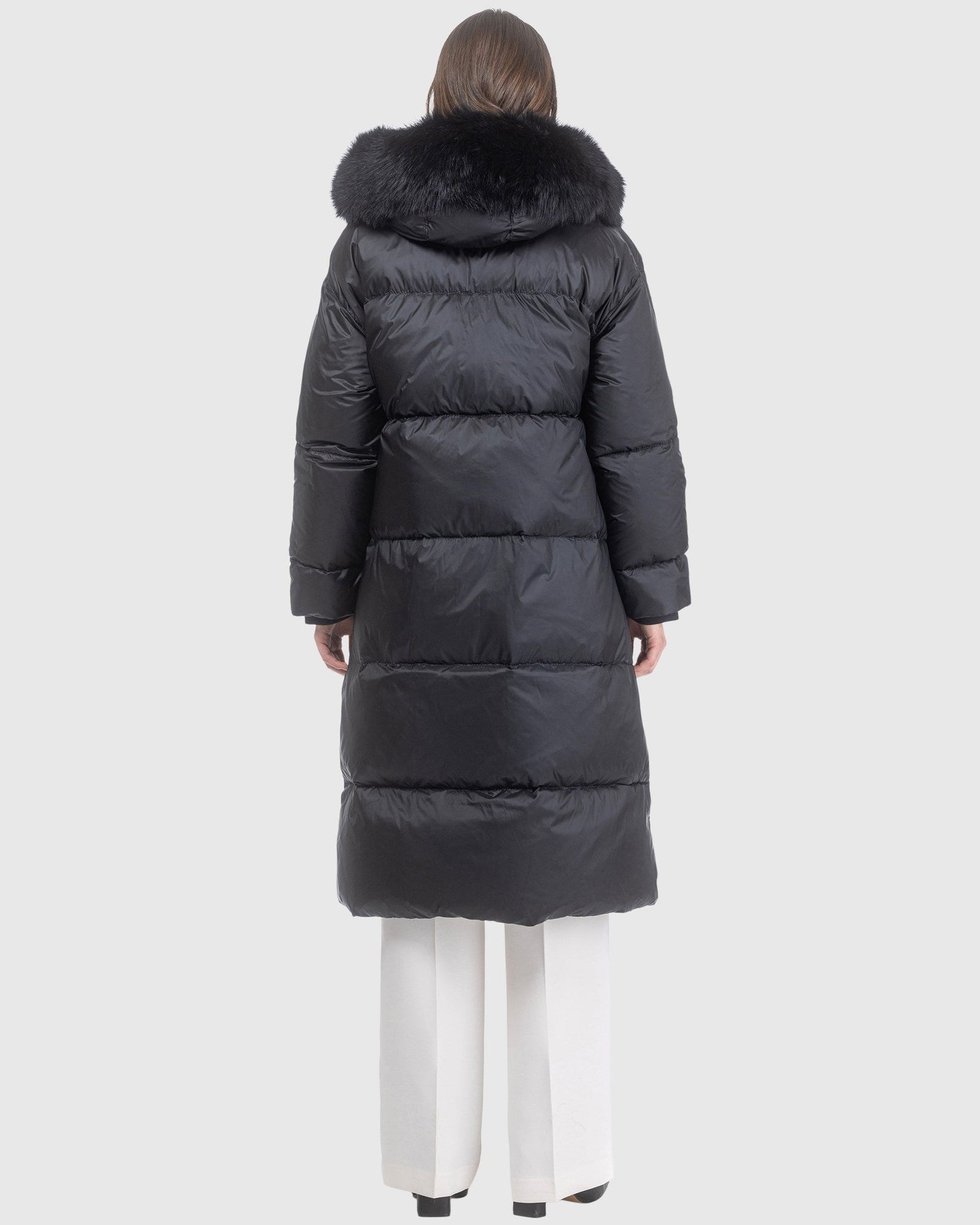 Après-Ski Jacket With Detachable Toscana Lamb Hood Trim | Black/Black (V18)