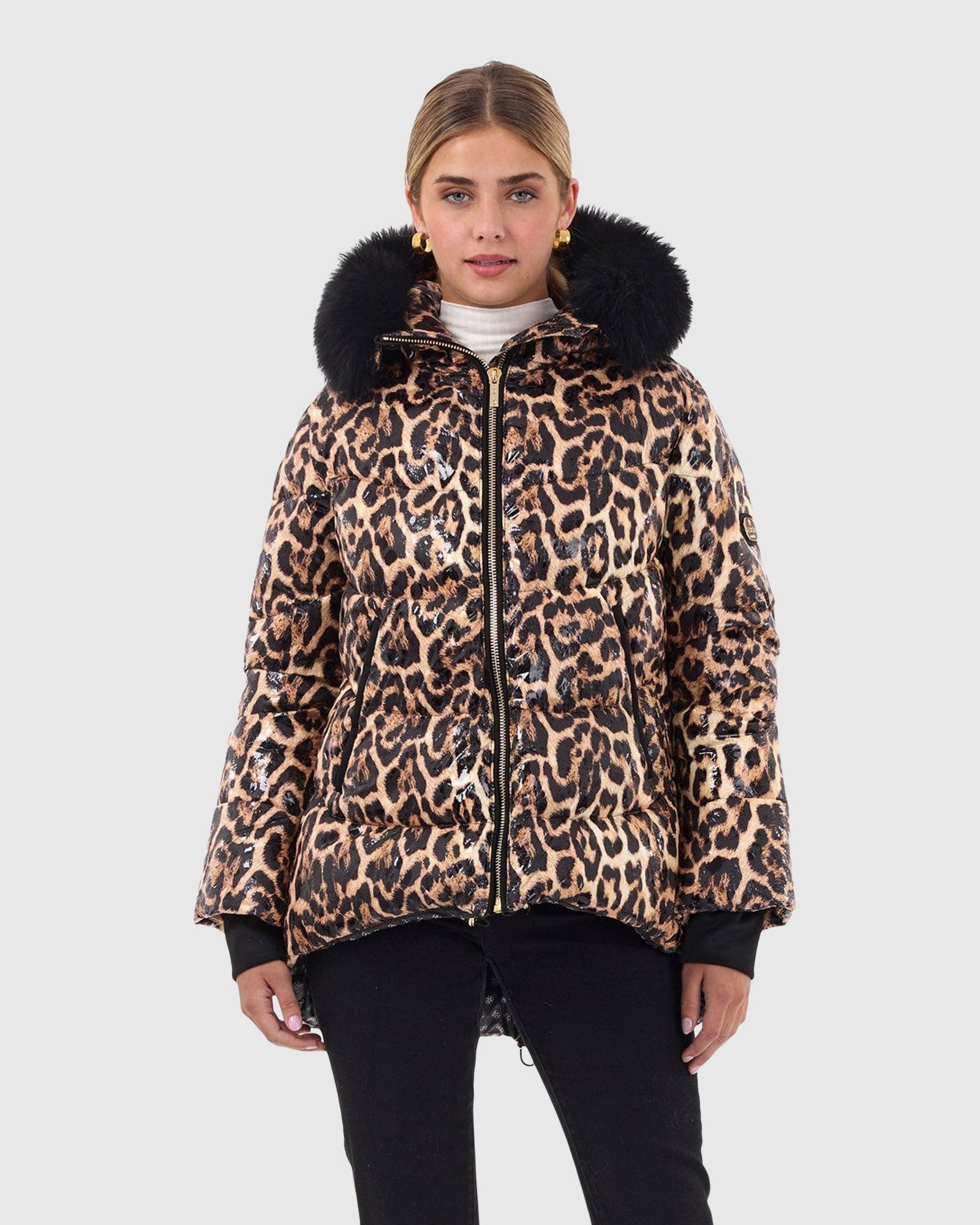 Après-Ski Jacket With Detachable Toscana Shearling Lamb Hood Trim | Brown Lprd/Black