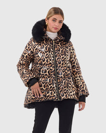 Après-Ski Jacket With Detachable Toscana Shearling Lamb Hood Trim | Brown Lprd/Black