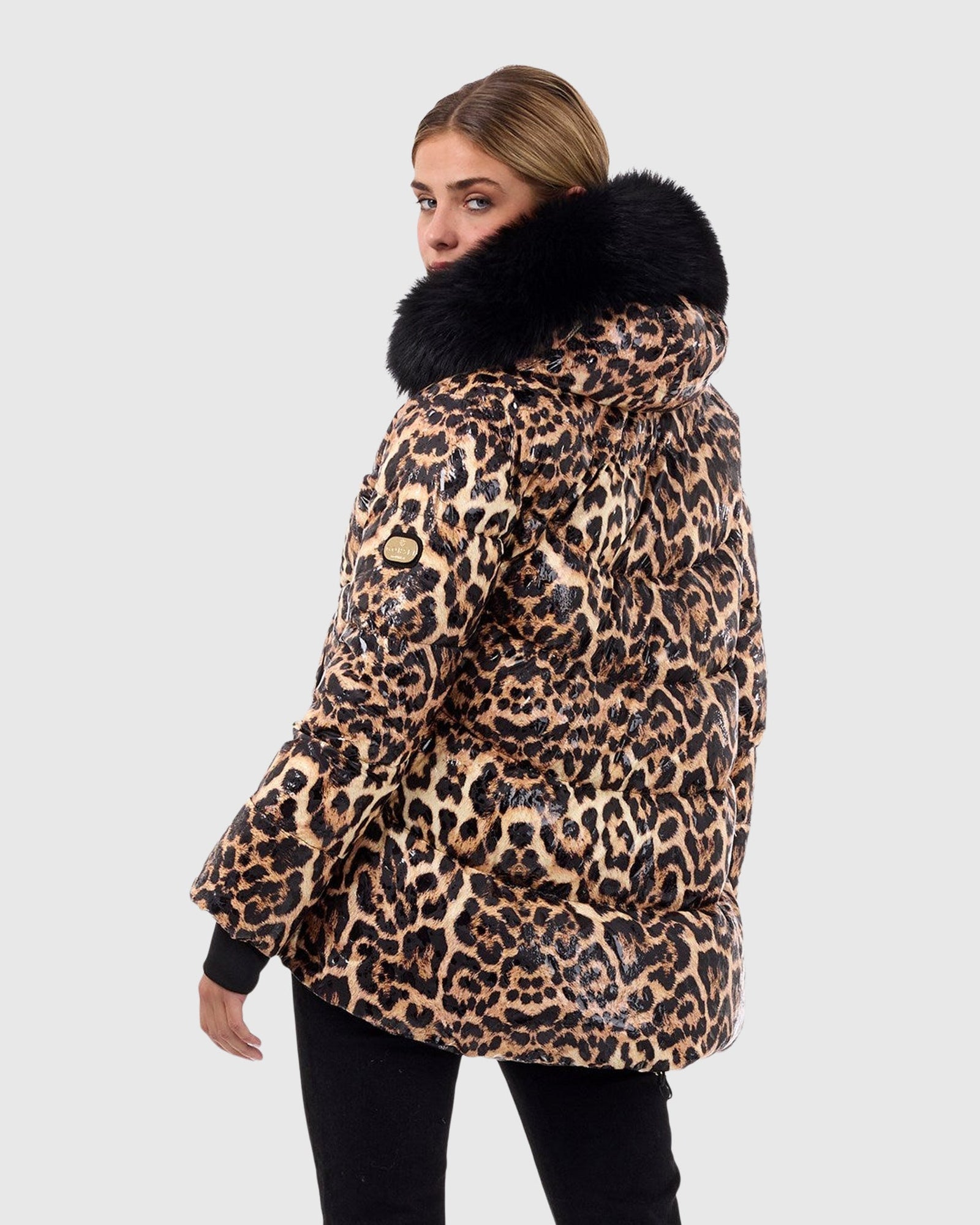 Après-Ski Jacket With Detachable Toscana Shearling Lamb Hood Trim | Brown Lprd/Black