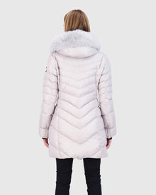 Après-Ski Jacket With Detachable Toscana Shearling Lamb Hood Trim | Gray/Gray (V1)