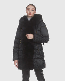 Après-Ski Jacket With Fox Sections Tuxedo | Black/Black