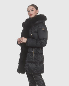Après-Ski Jacket With Fox Sections Tuxedo | Black/Black