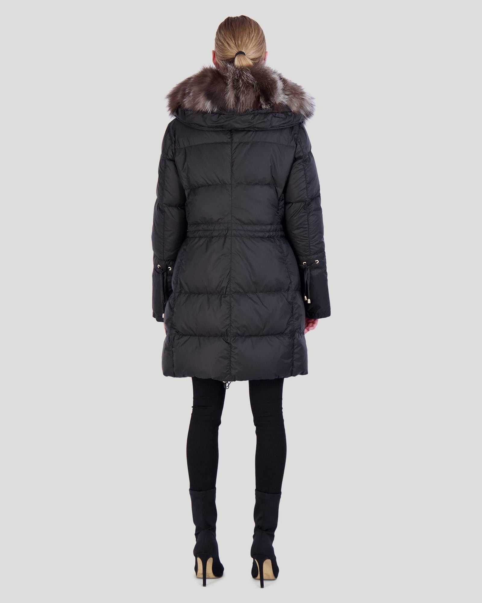 Après-Ski Jacket With Fo Sections Tuedo | Women | Black x Frost