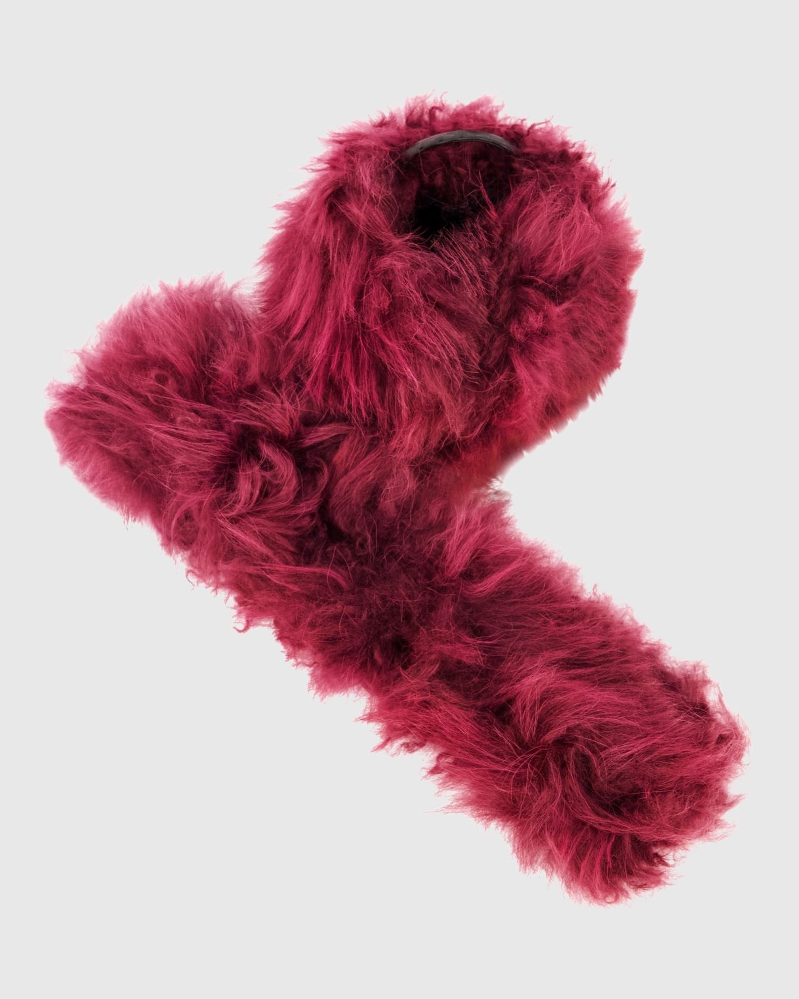 Select Cashmere Goat Cuffs | Burgundy