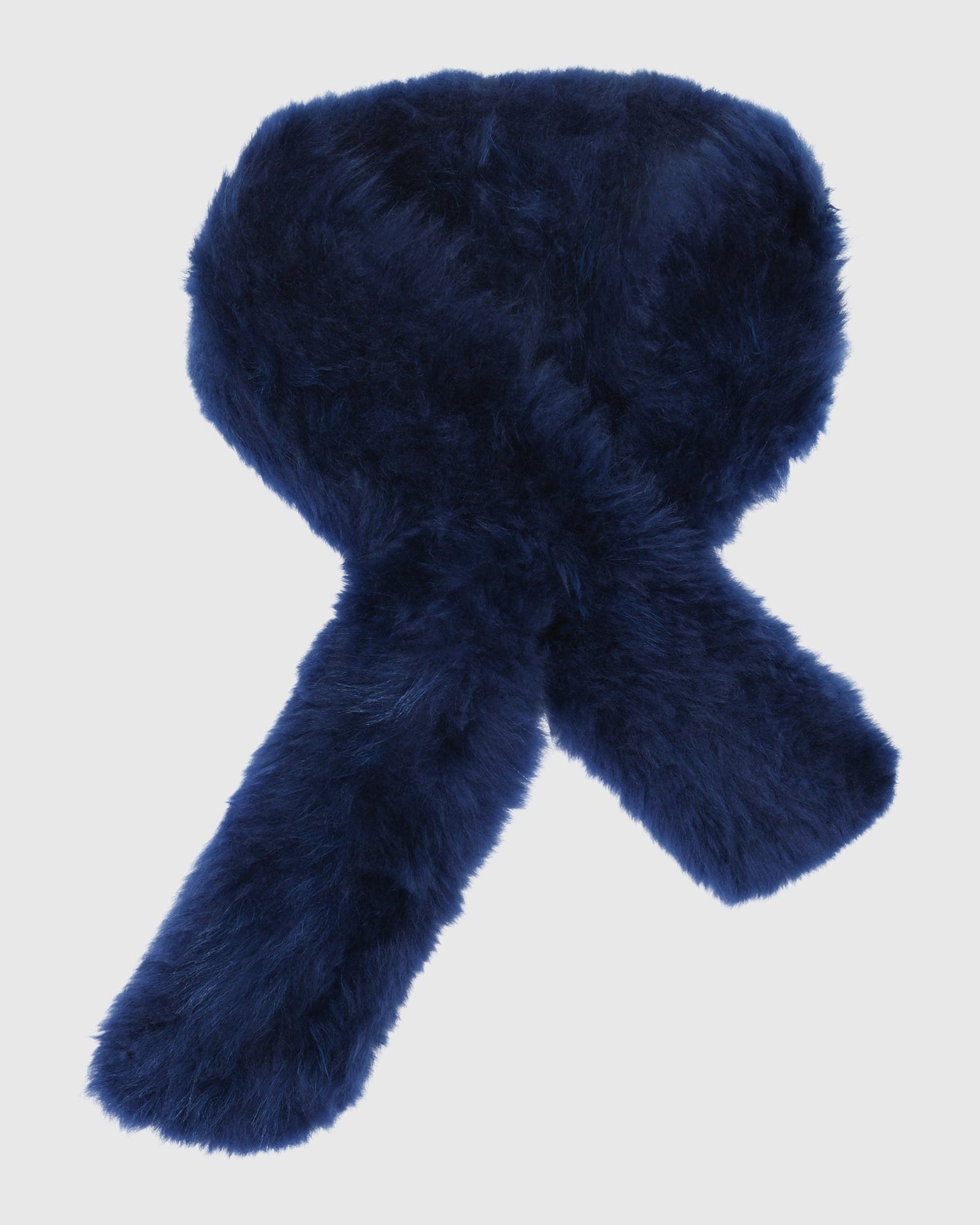 Cashmere Goat Knit Scarf | Navy