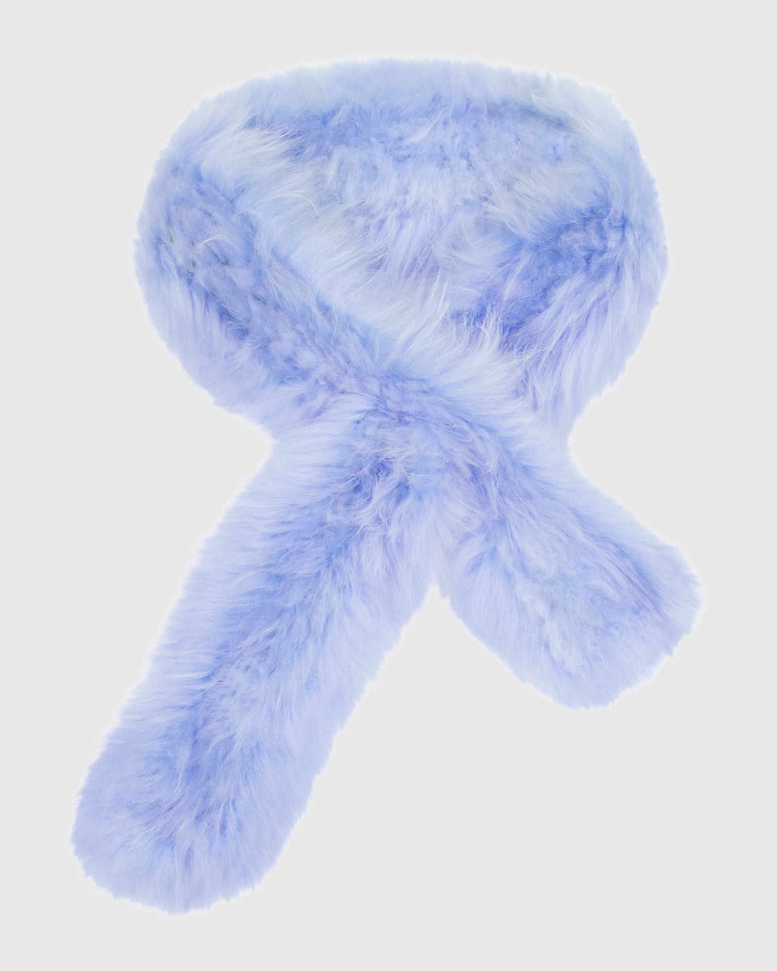 Cashmere Goat Knit Scarf | Light Blue