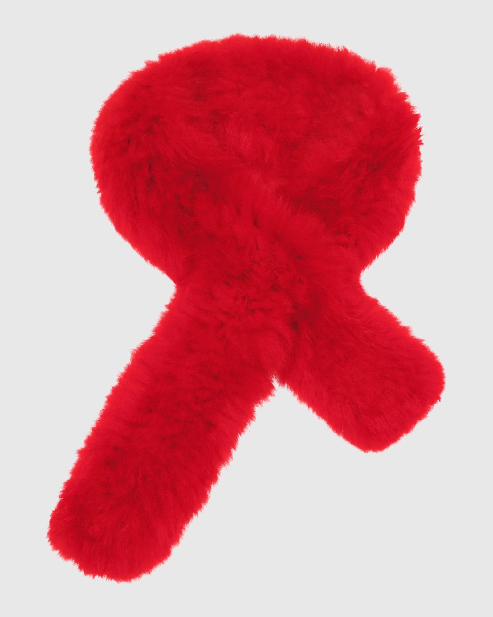 Cashmere Goat Knit Scarf | Red