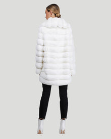 Classic Chinchilla Coat | Women | White (Pre-Order)