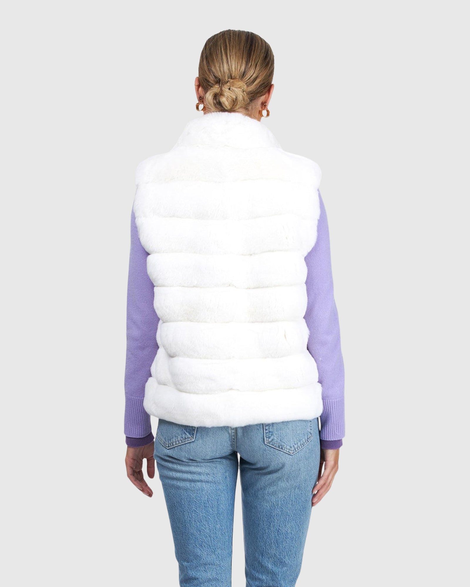 Classic Chinchilla Fur Vest | White