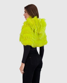 Finnracoon Hooded Caplet | Yellow