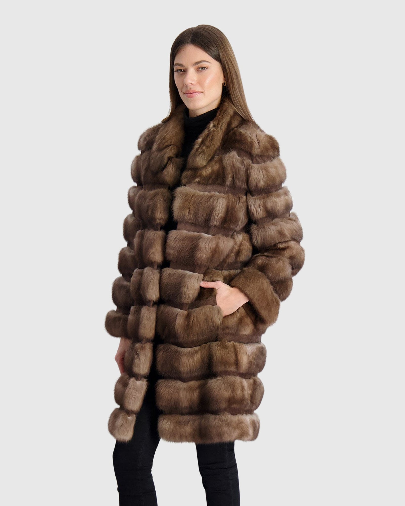 Horizontal Sable Stroller | Tortora