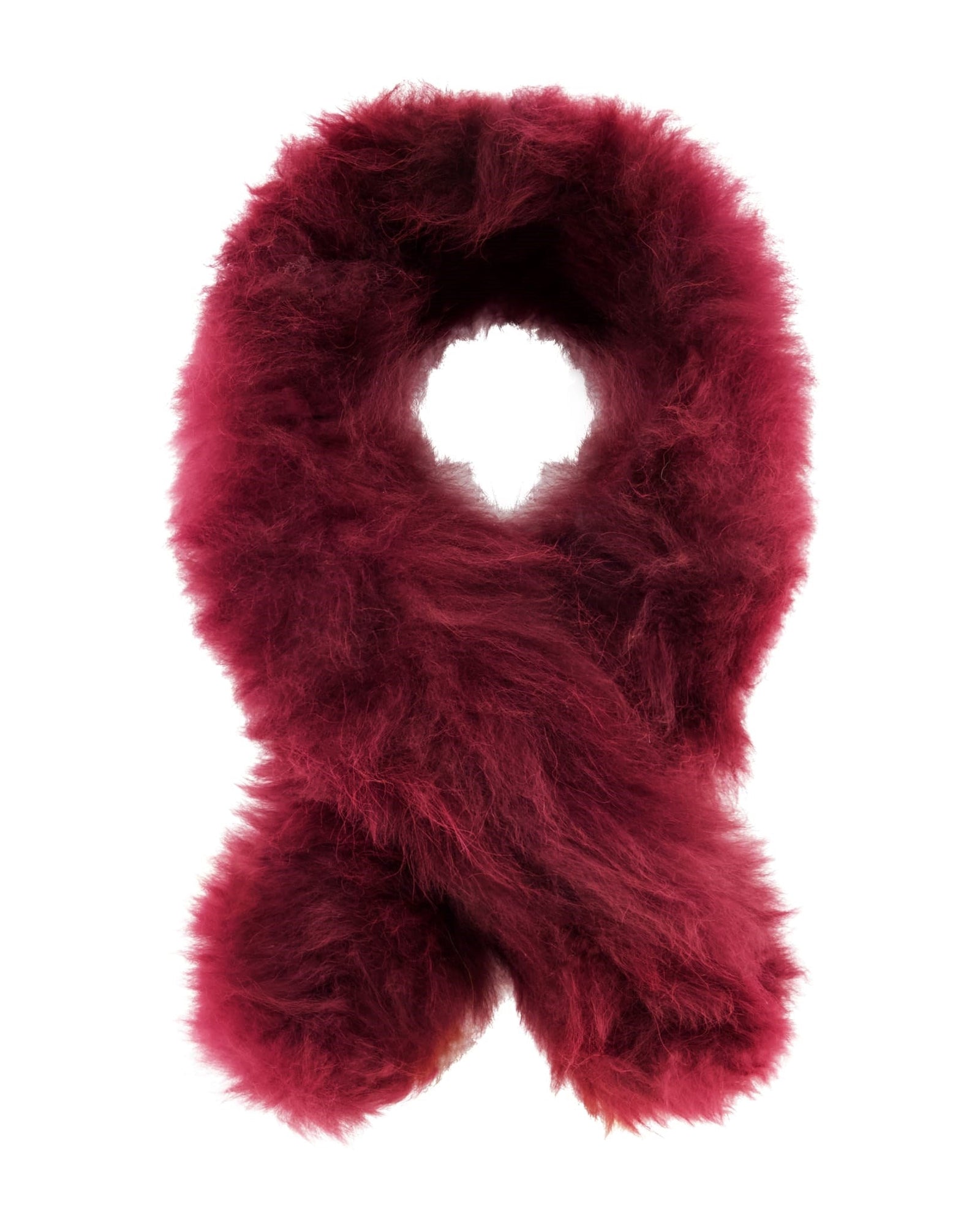 Select Cashmere Goat Pull-Through Scarf | Women | Burgundy