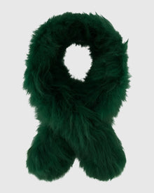 Select Cashmere Goat Pull-Through Scarf | Emerald