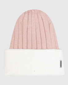 Knit Hat | White/Pink
