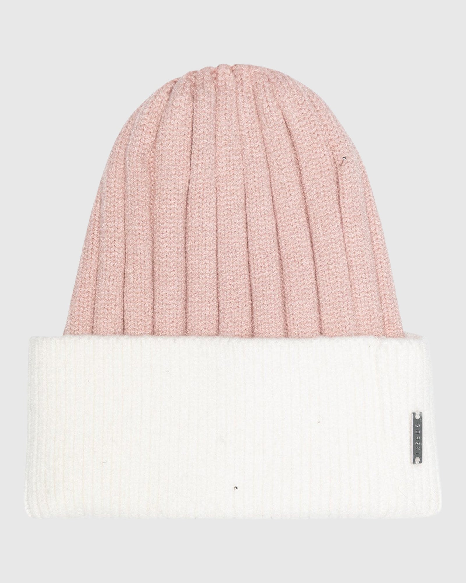 Knit Hat | White/Pink