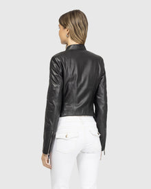 Leather Zip Jacket | Black