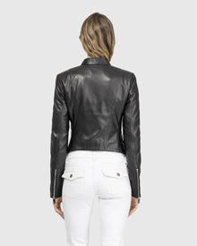 Leather Zip Jacket | Black